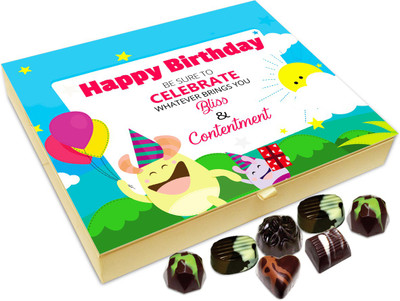 Chocholik Gift Box - Be Sure To Celebrate On Your Birthday Chocolate Box - 20pc Truffles(240 g)
Chocholik Gift Box - Be Sure To Celebrate On Your Birthday Chocolate Box - 20pc Truffles(240 g)