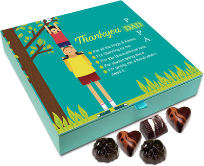 Chocholik Gift Box - Thank You Dad For All The Unconditional Support Chocolate Box - 9pc Truffles(108 g)
Chocholik Gift Box - Thank You Dad For All The Unconditional Support Chocolate Box - 9pc Truffles(108 g)