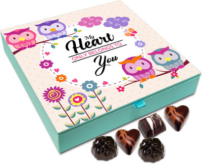 Chocholik Gift Box - My Heart Only Belongs To You Chocolate Box - 9pc Truffles(108 g)
Chocholik Gift Box - My Heart Only Belongs To You Chocolate Box - 9pc Truffles(108 g)