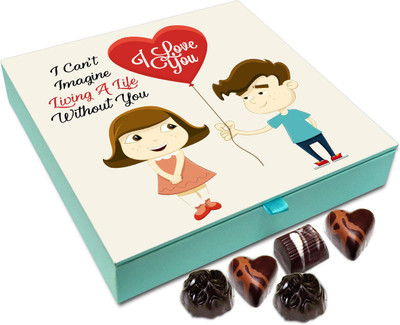 Chocholik Gift Box - I Can't Imagine Living A Life Without You Chocolate Box - 9pc Truffles(108 g)
Chocholik Gift Box - I Can't Imagine Living A Life Without You Chocolate Box - 9pc Truffles(108 g)