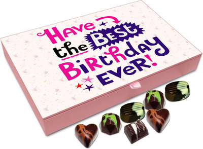 Chocholik Gift Box - Have The Best Birthday Ever Chocolate Box - 12pc Truffles(144 g)
Chocholik Gift Box - Have The Best Birthday Ever Chocolate Box - 12pc Truffles(144 g)