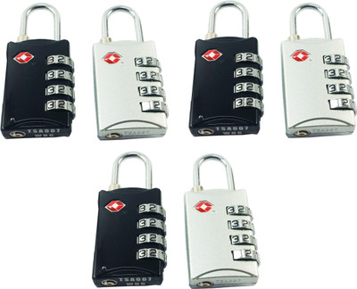 DOCOSS DOCOSS -TSA-309-Set Of 6- Approved 4 Digit Bag luggage Number locks For International Travelling Combination Lock(Black, Silver)
DOCOSS DOCOSS -TSA-309-Set Of 6- Approved 4 Digit Bag luggage Number locks For International Travelling Combination Lock(Black, Silver)