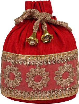 Anekaant Mesh Potli(Red)