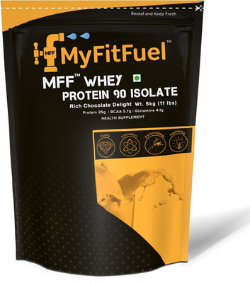 MyFitFuel MFF Whey Protein 90 Isolate Whey Protein(5 kg, Rich Chocolate Delight)