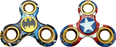 S.Blaze Combo of 2 Amazing 3 Rounded Wings Multi-Colour Batman + Captain America Fidget Spinner Toy for Kids & Adults(Multicolor)
S.Blaze Combo of 2 Amazing 3 Rounded Wings Multi-Colour Batman + Captain America Fidget Spinner Toy for Kids & Adults(Multicolor)