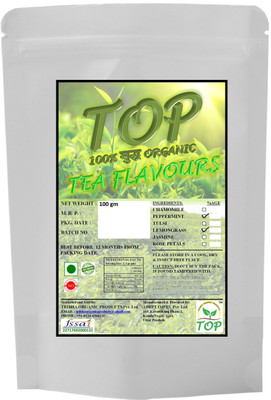 Top Organic Lemongrass Mint Tea (100 gms) Herbal Tea Vacuum Pack(100 g)