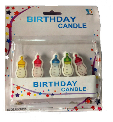 Funcart Baby Shower Bottle Shape Cake Topper Candle(Multicolor, Pack of 6)
Funcart Baby Shower Bottle Shape Cake Topper Candle(Multicolor, Pack of 6)