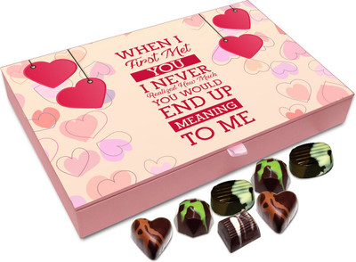 Chocholik Gift Box - I Never Knew You Would Mean So Much To Me Chocolate Box - 12pc Truffles(144 g)
Chocholik Gift Box - I Never Knew You Would Mean So Much To Me Chocolate Box - 12pc Truffles(144 g)