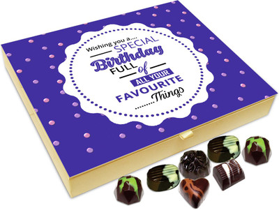 Chocholik Gift Box - Wishing You A Special Birthday Full Of Amazing Surprises Chocolate Box - 20pc Truffles(240 g)
Chocholik Gift Box - Wishing You A Special Birthday Full Of Amazing Surprises Chocolate Box - 20pc Truffles(240 g)