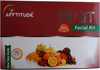 AFFTITUDE Women 100 % Natural Organic Instant and Brighter Glow 6 in 1 Fruit Facial Kit A herbal Preparation No Side Effect 340 g
AFFTITUDE Women 100 % Natural Organic Instant and Brighter Glow 6 in 1 Fruit Facial Kit A herbal Preparation No Side Effect 340 g