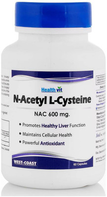 HealthVit N-Acetyl Cysteine (NAC) 60 Capsules(60 No)