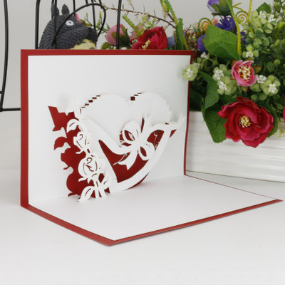 sweetmade Romantic Handmade paper craft Laser cutting 3D Pop-up Greeting Card with heart shape (card size 19 cm by 13 cm) Greeting Card(Red, Pack of 1)
sweetmade Romantic Handmade paper craft Laser cutting 3D Pop-up Greeting Card with heart shape (card size 19 cm by 13 cm) Greeting Card(Red, Pack of 1)