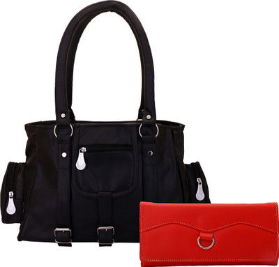 Lady bar Shoulder Bag(Black)