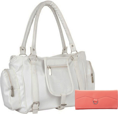 Lady bar Shoulder Bag(White)