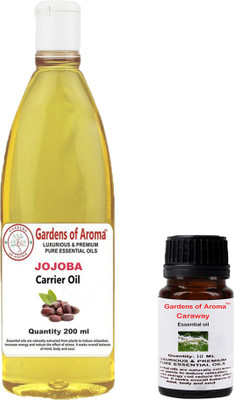 Gardens Of Aroma Caraway 10ml and jojoba 200ml(210 ml)