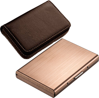 Stealodeal Rose Gold Trending Metal With Soft Brown Leather Wallet 6 Card Holder(Set of 2, Maroon, Brown)
Stealodeal Rose Gold Trending Metal With Soft Brown Leather Wallet 6 Card Holder(Set of 2, Maroon, Brown)
