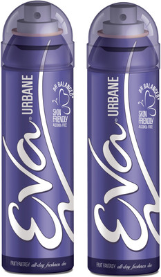 EVA Deodorant Spray, Urbane, 125ml (Pack of 2) Deodorant Spray - For Women(125 ml, Pack of 2)
EVA Deodorant Spray, Urbane, 125ml (Pack of 2) Deodorant Spray - For Women(125 ml, Pack of 2)