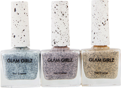 Glam Girlz Crumble Nail Paint Combo(09-11-12) blue, pink, light brown(Pack of 3)
Glam Girlz Crumble Nail Paint Combo(09-11-12) blue, pink, light brown(Pack of 3)