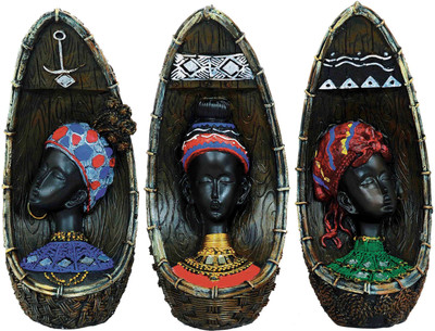 Grazzo Tribal Women Set of 3 Decorative Showpiece - 10.5 cm(Polyresin, Multicolor)
Grazzo Tribal Women Set of 3 Decorative Showpiece - 10.5 cm(Polyresin, Multicolor)