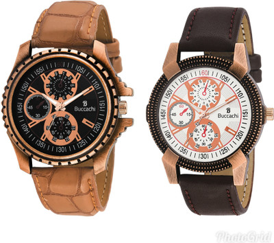 Buccachi B-5003B-5001W Watch - For Men
