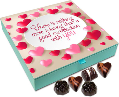 Chocholik Gift Box - There Is Nothing More Relaxing Than A Good Conversation Chocolate Box - 9pc Truffles(108 g)
Chocholik Gift Box - There Is Nothing More Relaxing Than A Good Conversation Chocolate Box - 9pc Truffles(108 g)