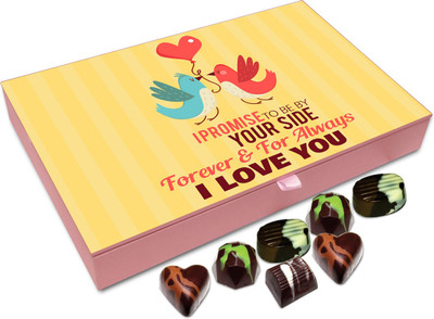 Chocholik Gift Box - I Promise To Be By Your Side Always Chocolate Box - 12pc Truffles(144 g)
Chocholik Gift Box - I Promise To Be By Your Side Always Chocolate Box - 12pc Truffles(144 g)