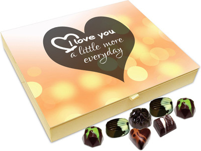 Chocholik Gift Box - I Love You A Little More Everyday Chocolate Box - 20pc Truffles(240 g)
Chocholik Gift Box - I Love You A Little More Everyday Chocolate Box - 20pc Truffles(240 g)
