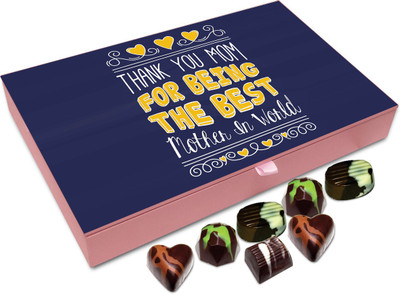 Chocholik Gift Box - Thank You Mom For Being The Best Mother In The World Chocolate Box - 12pc Truffles(144 g)
Chocholik Gift Box - Thank You Mom For Being The Best Mother In The World Chocolate Box - 12pc Truffles(144 g)