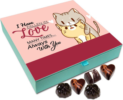 Chocholik Gift Box - I Have Fallen In Love Many Times With You Chocolate Box - 9pc Truffles(108 g)
Chocholik Gift Box - I Have Fallen In Love Many Times With You Chocolate Box - 9pc Truffles(108 g)