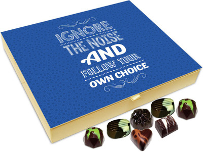 Chocholik Gift Box - Ignore The Noise And Follow Your Own Choice Chocolate Box - 20pc Truffles(240 g)
Chocholik Gift Box - Ignore The Noise And Follow Your Own Choice Chocolate Box - 20pc Truffles(240 g)