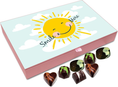 Chocholik Gift Box - Stay Happy And Smile More Chocolate Box - 12pc Truffles(144 g)
Chocholik Gift Box - Stay Happy And Smile More Chocolate Box - 12pc Truffles(144 g)