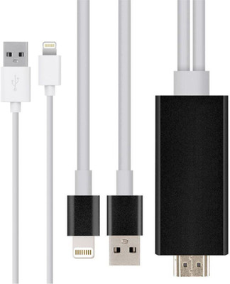 Anweshas Adapter Phone to HDTV Cable, Plug and Play, Lightning MHL To HDTV Adapter Cable HDMI Cable for iPhone and iPad with Charging Cable HDMI Cable(Compatible with iPhone, iPad, Multicolor)
Anweshas Adapter Phone to HDTV Cable, Plug and Play, Lightning MHL To HDTV Adapter Cable HDMI Cable for iPhone and iPad with Charging Cable HDMI Cable(Compatible with iPhone, iPad, Multicolor)