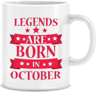 Everyday Desire Legends are Born in October ED133 Ceramic Mug(300 ml), Multicolor
Everyday Desire Legends are Born in October ED133 Ceramic Mug(300 ml), Multicolor