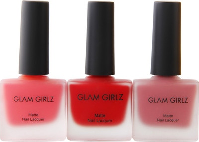 Glam Girlz Matte Nail Polish Combo(89-92-116) soft pink, red, light pink(Pack of 3)
Glam Girlz Matte Nail Polish Combo(89-92-116) soft pink, red, light pink(Pack of 3)