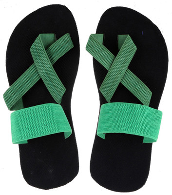 Tripssy Men Black::Green Sandals
