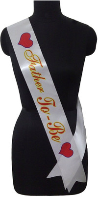Shop Online Father to be Sash (white)