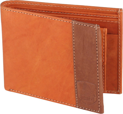 LANDER Boys Tan Genuine Leather Wallet(4 Card Slots)