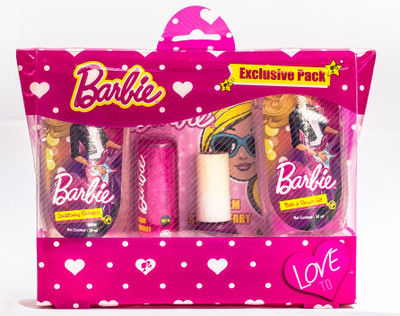 Barbie Exclusive Pack (B&S Gel 50ml + C.Shampoo 50ml + LB + NP)(Pink)