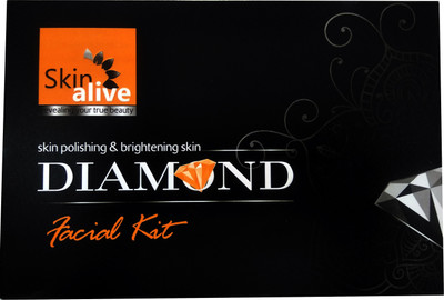 Skin Alive DIAMOND Skin Polishing & Brightning Facial kit 75 g(Set of 5)