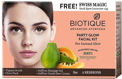 Biotique Party Glow Facial Kit for Instant Glow 75 g
Biotique Party Glow Facial Kit for Instant Glow 75 g
