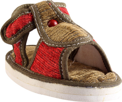 Chiu Boys & Girls Velcro Strappy Sandals(Red