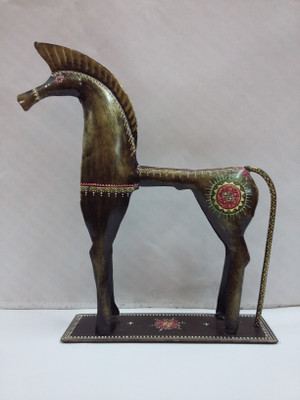 VedasExports Decorative Showpiece - 32.5 cm(Iron, Green)