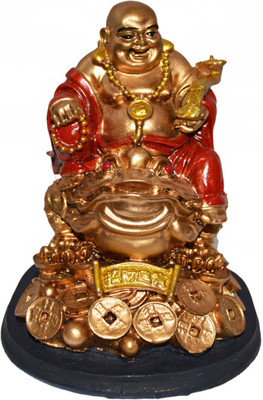 Reiki Crystal Products Vastu / Feng Shui /Laughing Buddha Frog With Money Coin For Wealth, Success and Achievement Decorative Showpiece - 14 cm(Porcelain, Multicolor)
Reiki Crystal Products Vastu / Feng Shui /Laughing Buddha Frog With Money Coin For Wealth, Success and Achievement Decorative Showpiece - 14 cm(Porcelain, Multicolor)