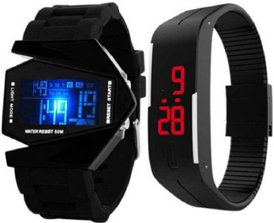 RAgmel Led black Watch - For Boys