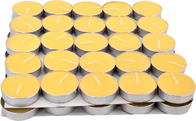 Apollo + Set of 50 pcs Wax Tealight Candles with 3 to 3.5 Hrs Burn Time (Yellow,Pack of 100), High Quality Wax Candle(Yellow, Pack of 50)
Apollo + Set of 50 pcs Wax Tealight Candles with 3 to 3.5 Hrs Burn Time (Yellow,Pack of 100), High Quality Wax Candle(Yellow, Pack of 50)