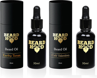 Beardhood Earthy Tones (30ml) & Café Valentino (30ml) Beard Oil Combo(Set of 2)