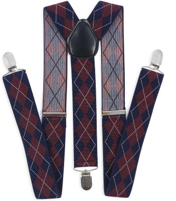 69th Avenue Y- Back Suspenders for Men(Blue)