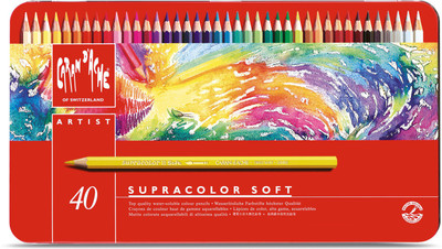 Caran dAche 3888.340 Artist Supracolor Soft Aquarelle (Metal Box) Hexagonal Shaped Color Pencils(Set of 40, Multicolor)
Caran dAche 3888.340 Artist Supracolor Soft Aquarelle (Metal Box) Hexagonal Shaped Color Pencils(Set of 40, Multicolor)