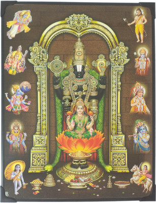 R S Exports Lord Balaji Laxmi and 10 Avatars Photo Frame ( 29 cm x 22.5 cm x 1 cm ) / venkateswara perumal lakshmi laxmi kuber kubera / God Gods and Goddess Religious Frame
R S Exports Lord Balaji Laxmi and 10 Avatars Photo Frame ( 29 cm x 22.5 cm x 1 cm ) / venkateswara perumal lakshmi laxmi kuber kubera / God Gods and Goddess Religious Frame