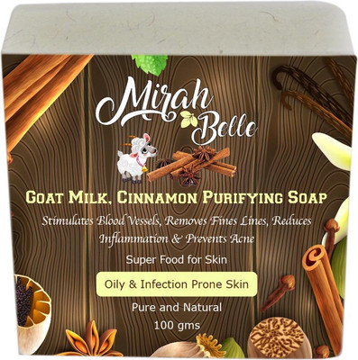 Mirah Belle Naturals Goat Milk, Cinnamon Purifying Soap(100 g)